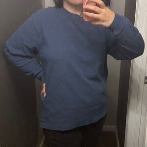 Vintage L.L. Bean Denim Colored Pullover / Thermal